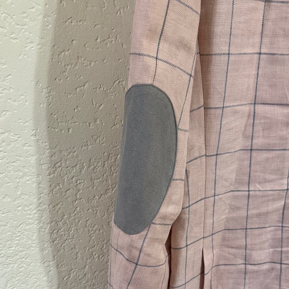 TALLIA Pink Plaid Blazer with Gray Accents Men’s Size 38R - Picture 7 of 8